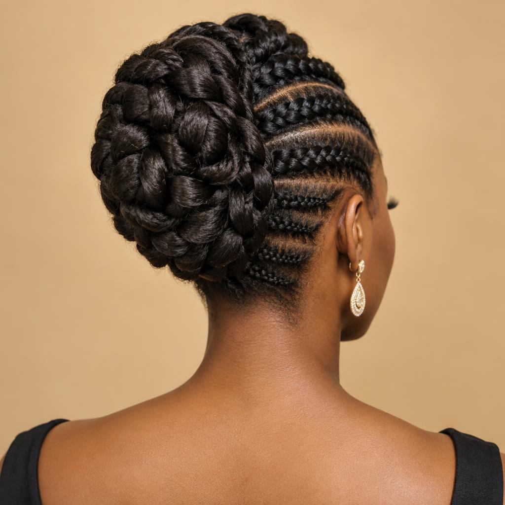 Chignon tressé